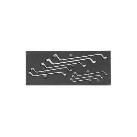 Holex 8 Pc Double Box End Wrench Set in Foam, 6X7 mm to 19X22 mm 952445 8